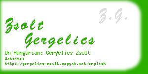 zsolt gergelics business card